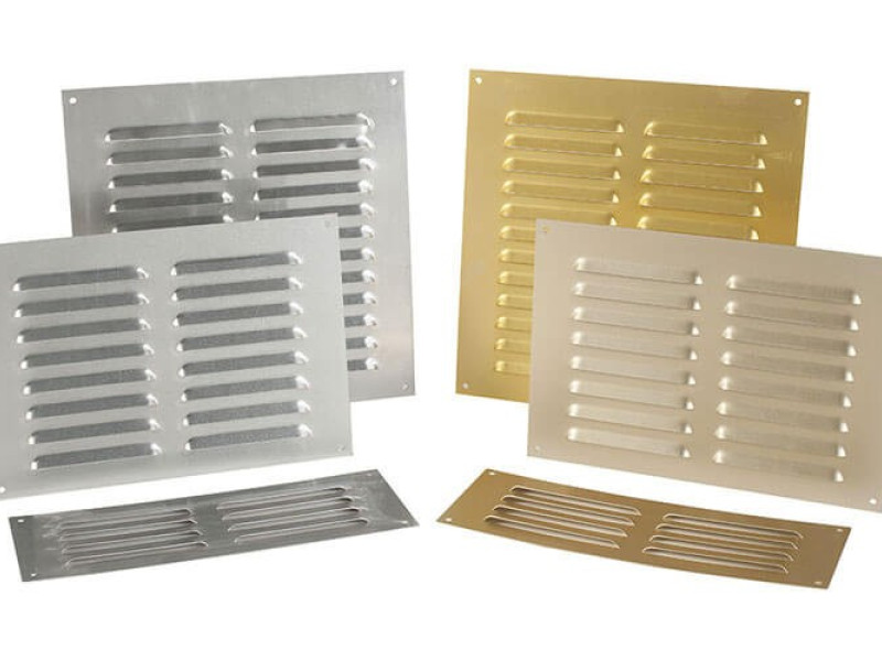 Rectangular Aluminium Louvre Wall Vents